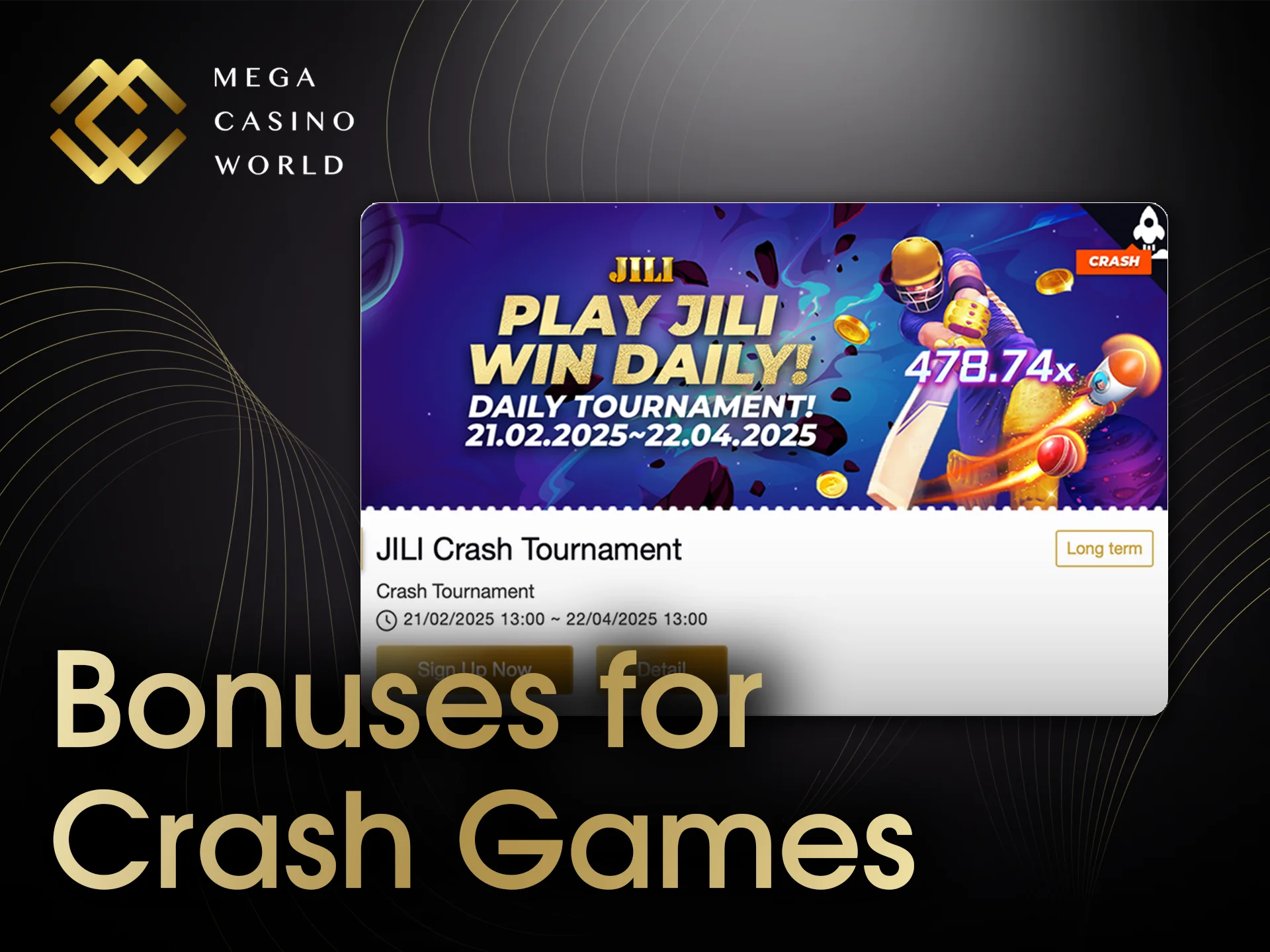 Use Mega Casino World bonuses for crash games to boost your wins today.