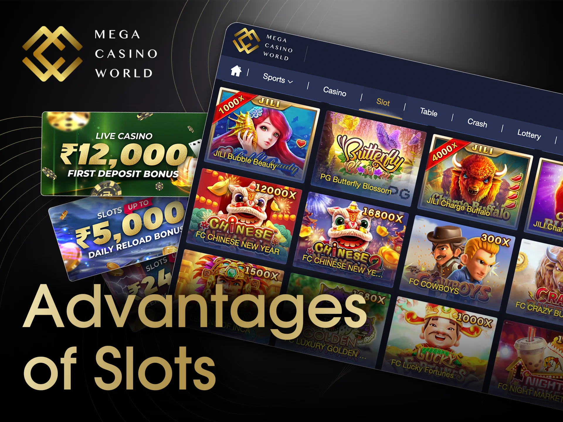Find out why Mega Casino World slots are the best.