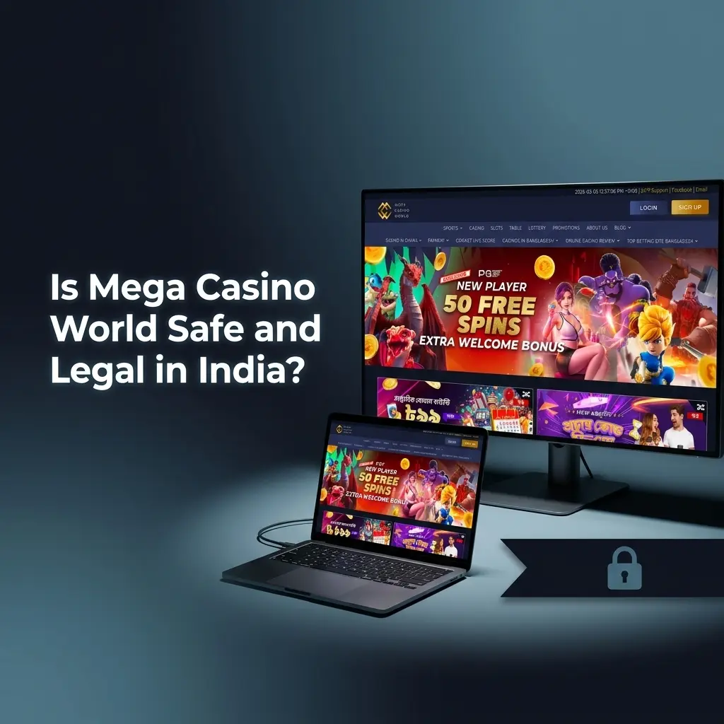 Mega Casino World Curacao licence SSL encryption safe legal online betting India player protection