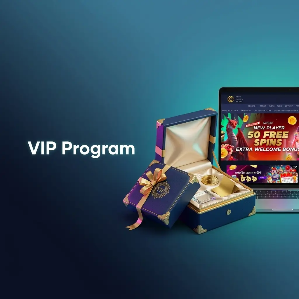 Mega Casino World tiered VIP programme offering exclusive rewards, higher withdrawal limits, and personalised perks for loyal players in India